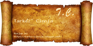 Tarkó Cinnia névjegykártya